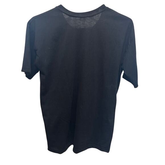 Vintage Embroidered Dragon Vietnam Tee T-Shirt Black Yellow Red Mens Small - Picture 2 of 5